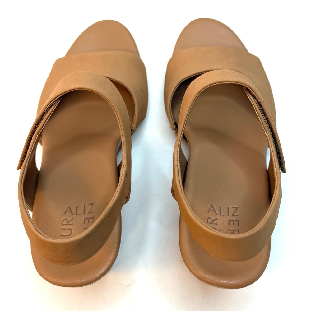 Naturalizer Women's Imani Open Round Toe Wedge Sandals Cookie Dough 9M NWT/BOX - Picture 9 of 10